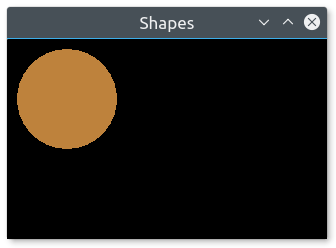 A circle shape